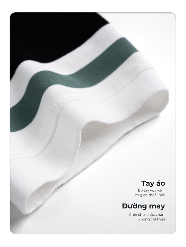 Chi Tiết Tay Áo Polo Nam Jax Polomanor Cotton Interlock Regular Fit