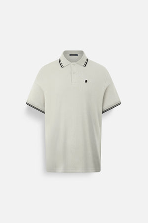 Áo Polo Nam Basic Classic Polomanor Màu Xám Be Cotton Interlock Regular Fit