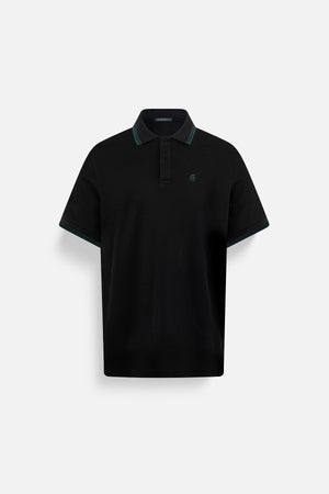 Áo Polo Nam Basic Classic Polomanor Màu Đen Cotton Interlock Regular Fit