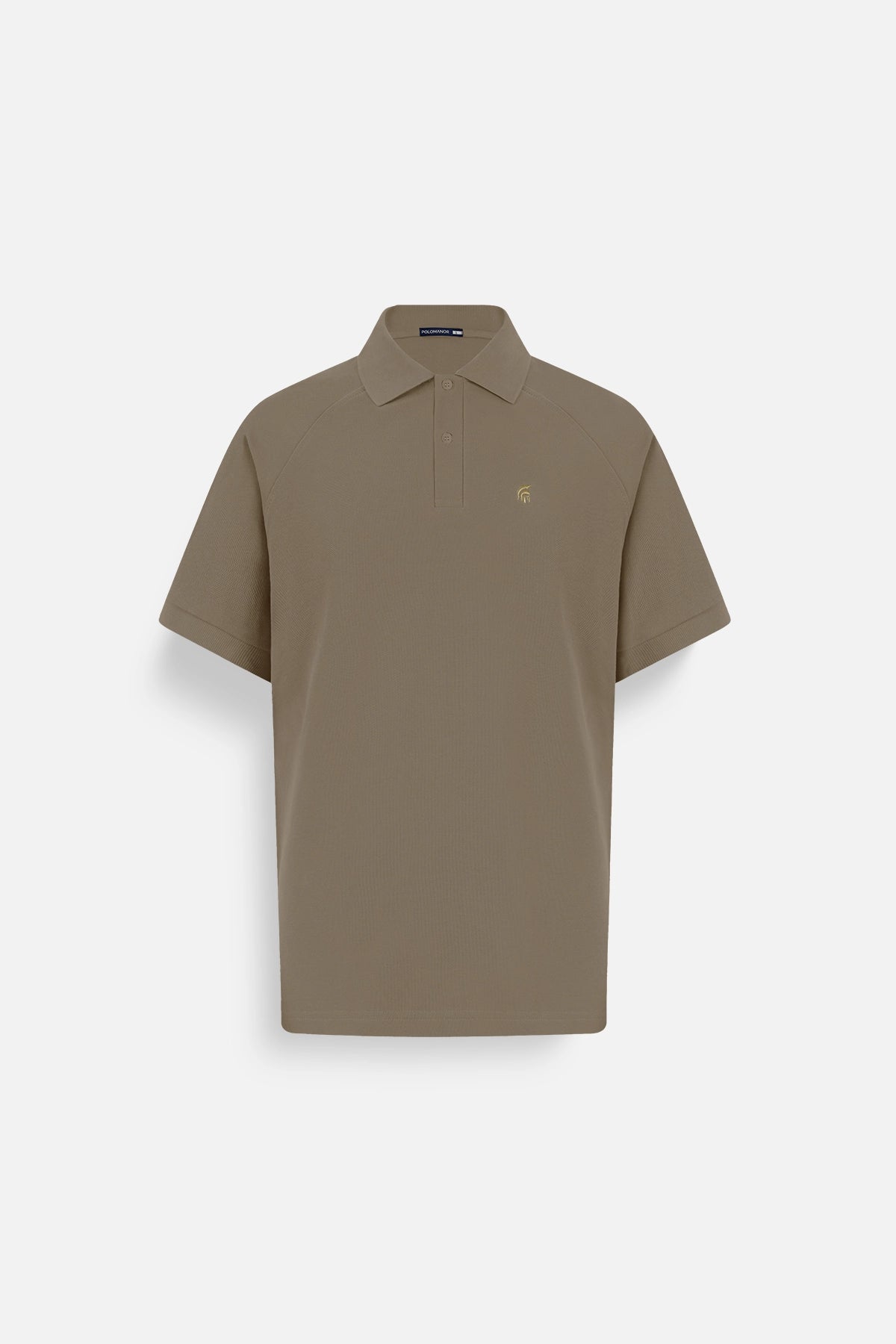 Áo Polo Nam Basic Diamond Polomanor Màu Nâu Nhạt Cotton Cvc Diamond Regular Fit