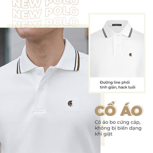 Chi Tiết Cổ Áo Polo Nam Carli Polomanor Cotton Interlock Regular Fit
