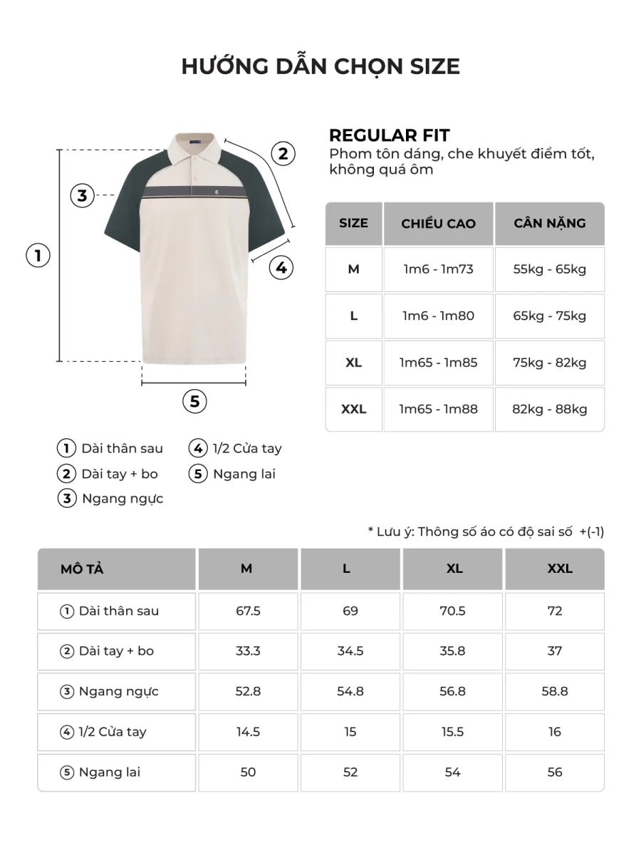 Bảng size của sản phẩm