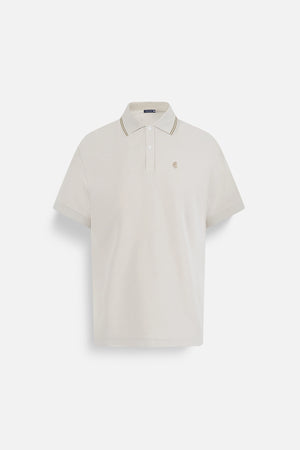 Áo Polo Nam Classic Diamond Polomanor Màu Be Cotton Cvc Diamond Regular Fit