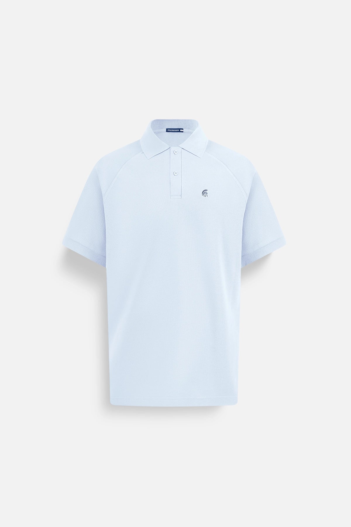 Áo Polo Nam Basic Diamond Polomanor Màu Ghi Sáng Cotton Cvc Diamond Regular Fit