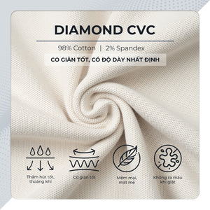 Chi Tiết Chất Vải Áo Polo Fennik Polomanor Cotton Cvc Diamond Regular Fit
