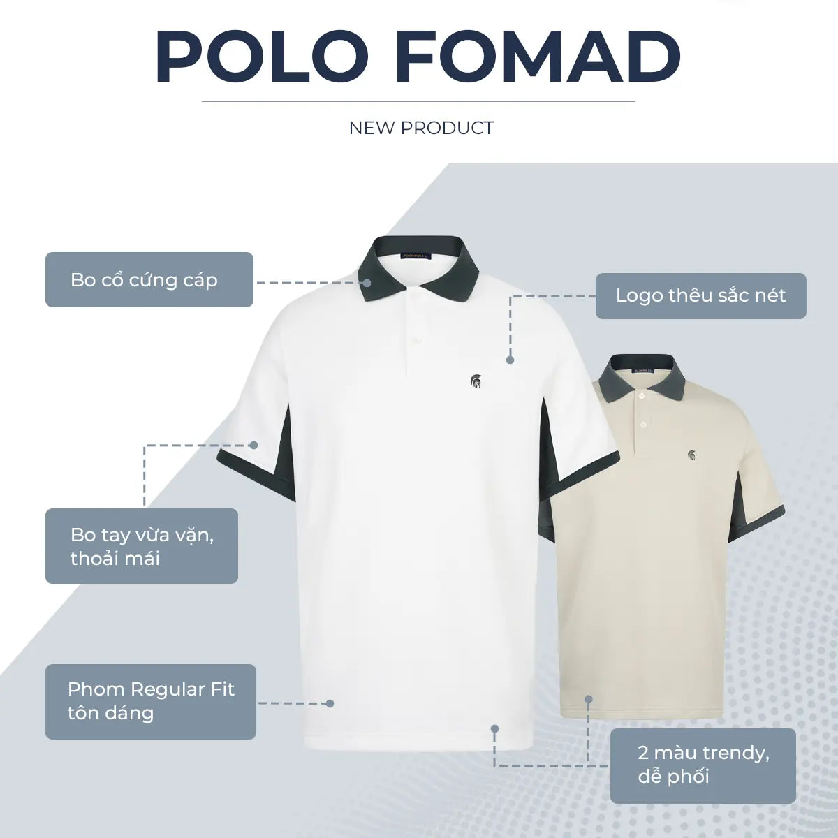 Áo Polo Nam Fomad Polomanor Cotton Interlock Regular Fit