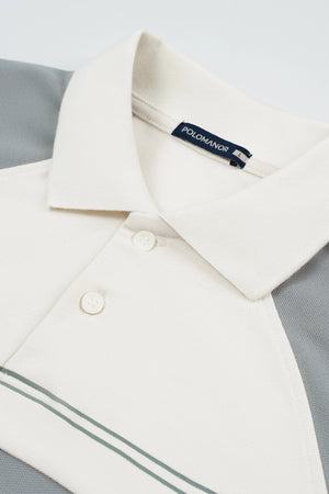 Chi tiết cổ Áo Polo Nam Gin Polomanor Cotton CVC Diamond Regular Fit