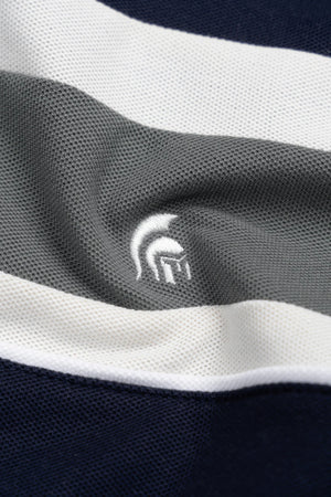 Áo Polo Nam Maven Polomanor Màu Navy Cotton Diamond Regular Fit Chi Tiết Logo