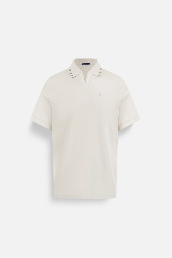 Áo Polo Nam Milo Polomanor Màu Be Cotton Cvc Diamond Regular Fit