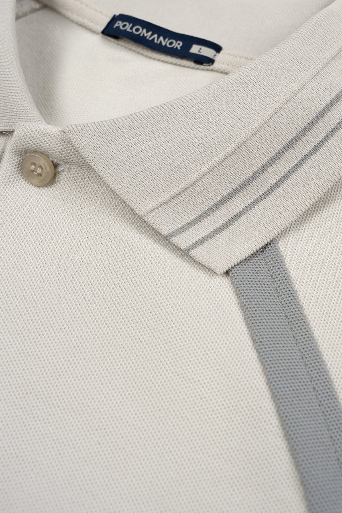 Chi Tiết Cổ Áo Polo Nam Ray Polomanor Cotton CVC Diamond Regular Fit