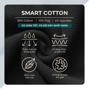 Chi Tiết Chất Vải Áo Polo Dài Tay Basic Classic Polomanor Cotton Interlock Regular Fit