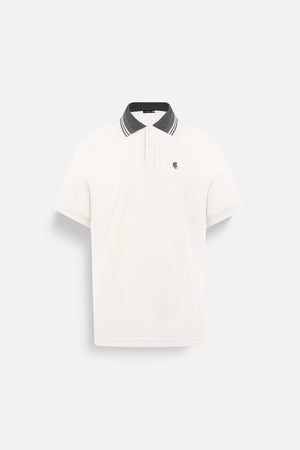 Áo Polo Nam Travis Polomanor Màu Be Cotton Interlock Regular Fit