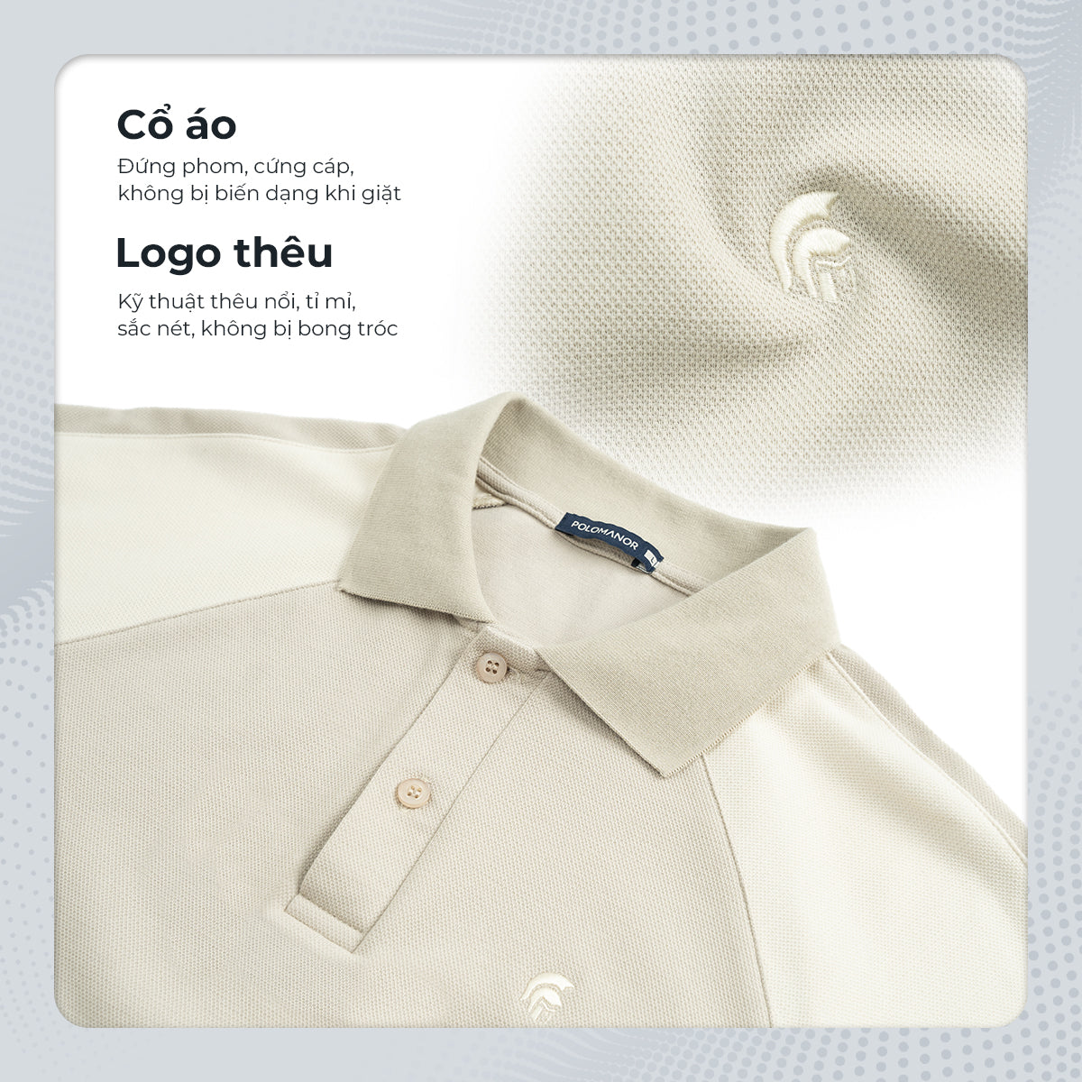 Chi Tiết Cổ Áo Polo Vini Polomanor Cotton Interlock Regular Fit