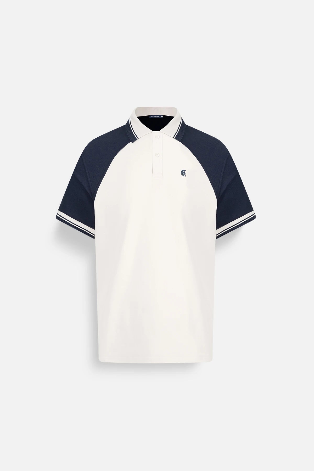 Áo Polo Will Polomanor Màu Be Phối Navy Cotton Cvc Diamond Regular Fit