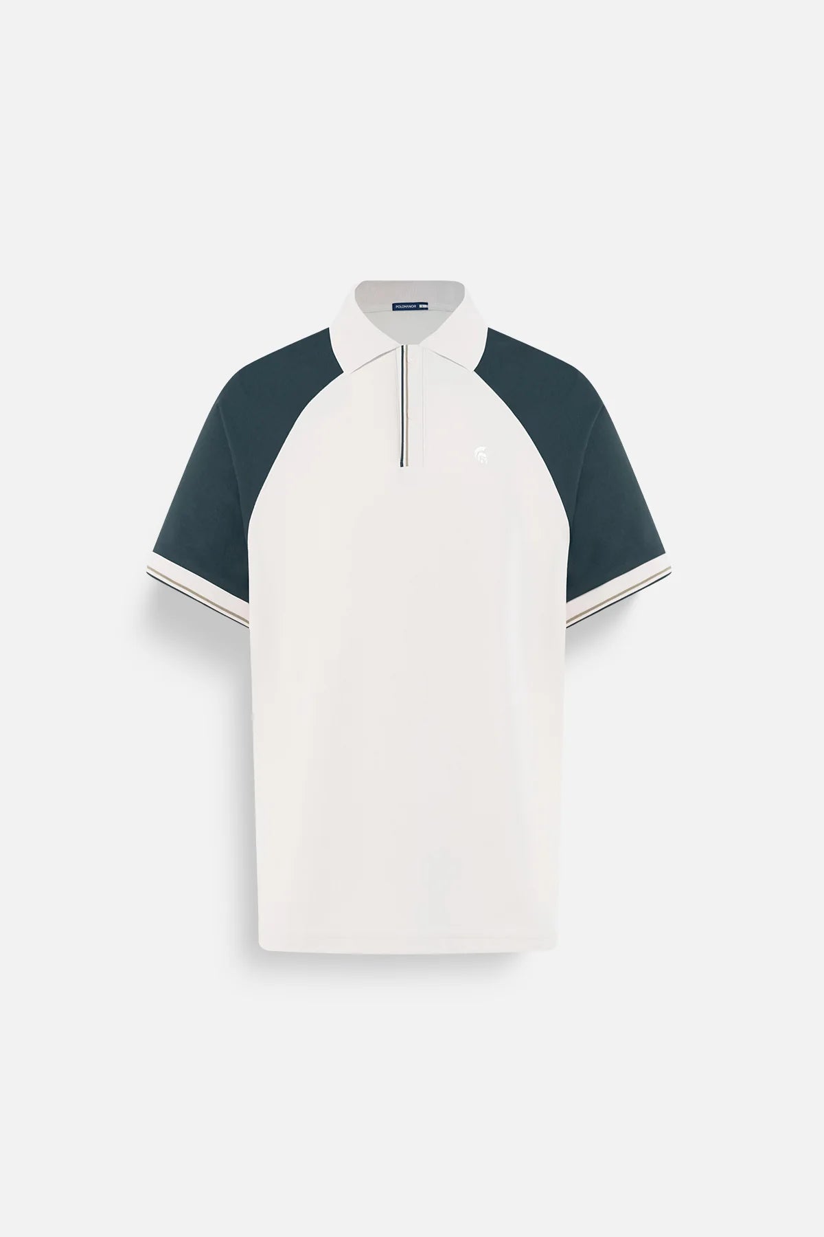 Áo Polo Wind Polomanor Màu Be Phối Xanh Lá Cotton Cvc Diamond Regular Fit