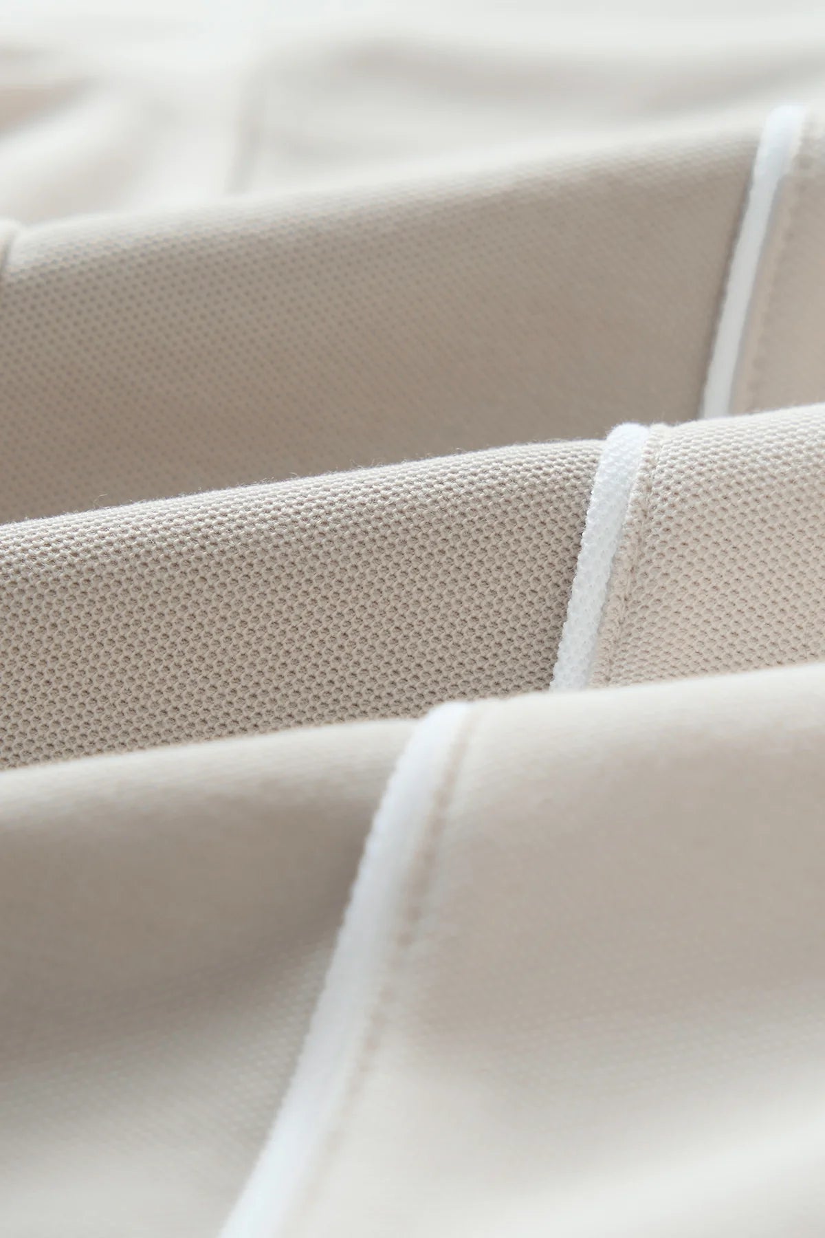 Chi Tiết Chất Vải Áo Polo Sane Polomanor Màu Be Cotton Cvc Diamond Regular Fit