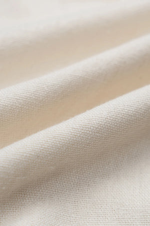 Áo Sơ Mi Bazil Polomanor Màu Be Linen Regular Fit Chi Tiết Chất Vải