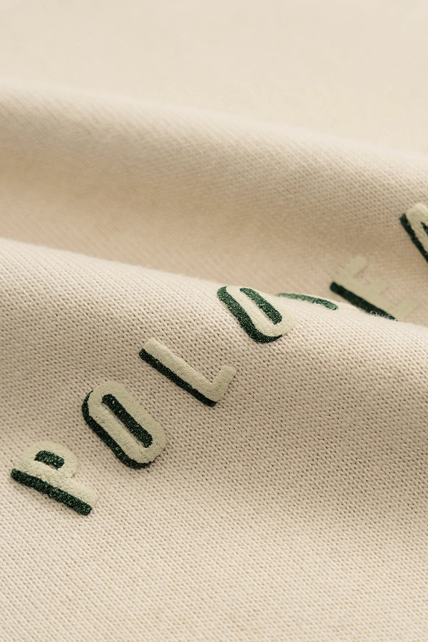 Áo Thun Nam Lio Polomanor Màu Be Cotton 2C Relax Fit Chi Tiết Logo