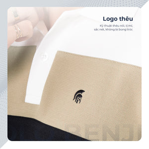 Chi Tiết Logo Áo Polo Nam Devin Polomanor Cotton Interlock Regular Fit
