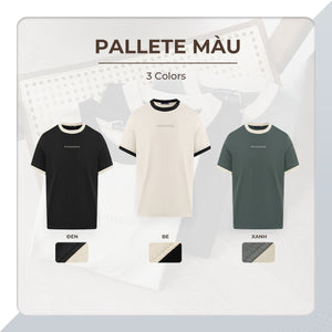 Áo Thun Nam Mike Polomanor Màu Be, Đen, Xanh Lá Thun Cvc Regular Fit