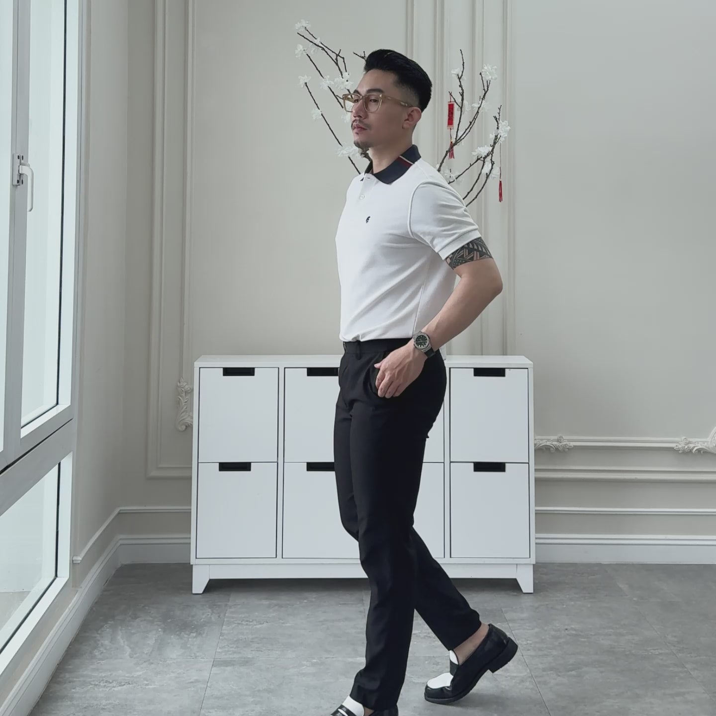 Áo polo PRIMER BST TẾT 2025, chất liệu CVC Diamond cao cấp, phong cách thanh lịch từ Polomanor.