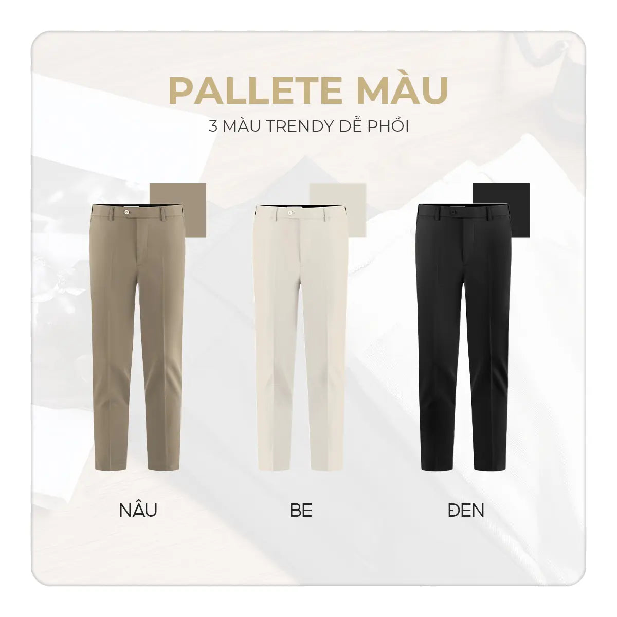 Quần Dài Nam Smart Fit Khaki