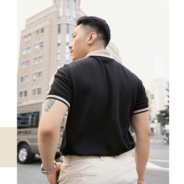 Chi Tiết Vai Áo Polo Nam Luke Polomanor Cotton Interlock Regular Fit