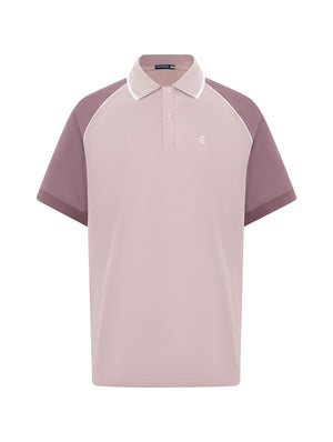 Áo Polo Nam Alvin Polomanor Màu Hồng Nhạt Cotton Cvc Diamond Regular Fit