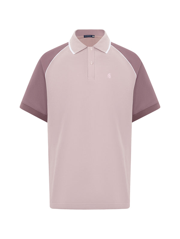 Áo Polo Nam Alvin Polomanor Màu Hồng Nhạt Cotton Cvc Diamond Regular Fit