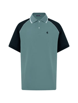 Áo Polo Nam Alvin Polomanor Màu Xanh Ngọc Cotton Cvc Diamond Regular Fit