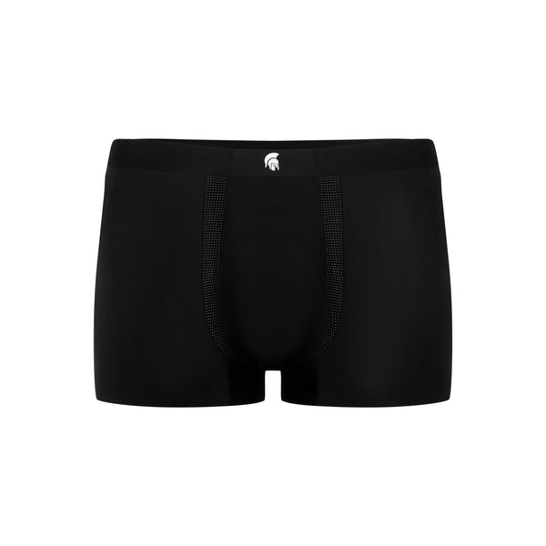 Quần lót Boxer Airmax Polomanor Công Nghệ SeamLess Lụa Băng Màu Đen