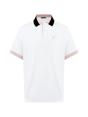 Áo Polo Nam Felix Polomanor Màu Trắng Cotton Cvc Diamond Regular Fit