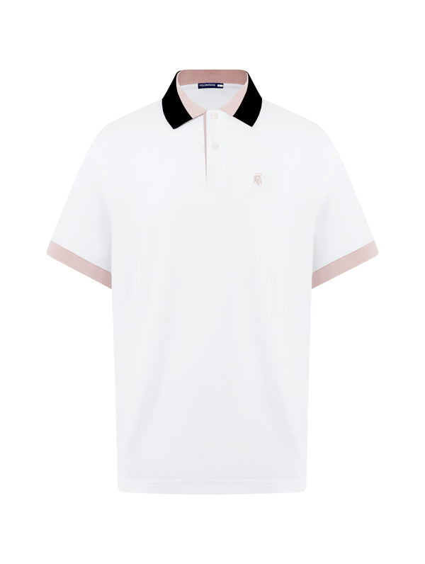 Áo Polo Nam Felix Polomanor Màu Trắng Cotton Cvc Diamond Regular Fit