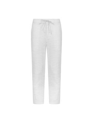 Quần Dài  Linen Polomanor Màu Trắng Vải Linen Regular Fit