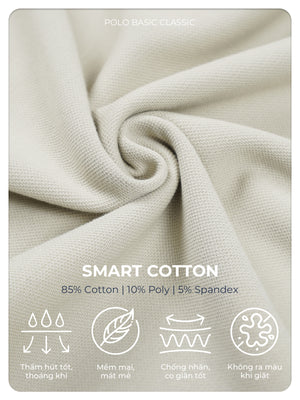 Chi Tiết Chất Vải Áo Polo Nam Basic Classic Polomanor Cotton Interlock Regular Fit