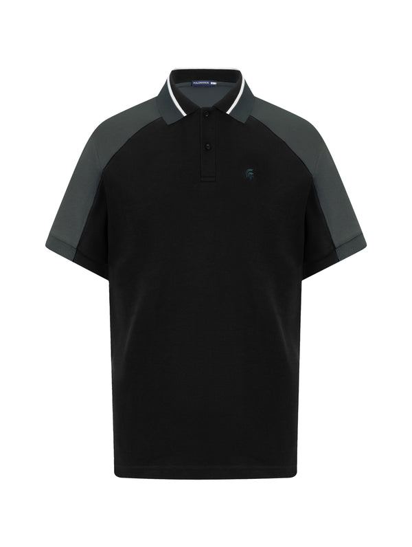 Áo Polo Nam Denni Polomanor Màu Đen Cotton Interlock Regular Fit