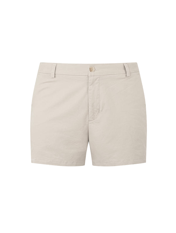 Quần Shorts Nam Kaki Polomanor Màu Be Khaki Tây Regular Fit