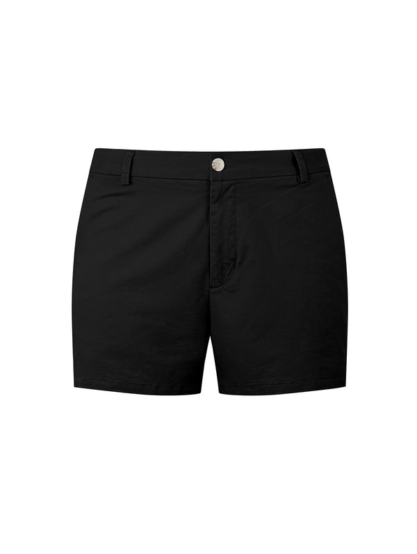 Quần Shorts Nam Kaki Polomanor Màu Đen Khaki Tây Regular Fit