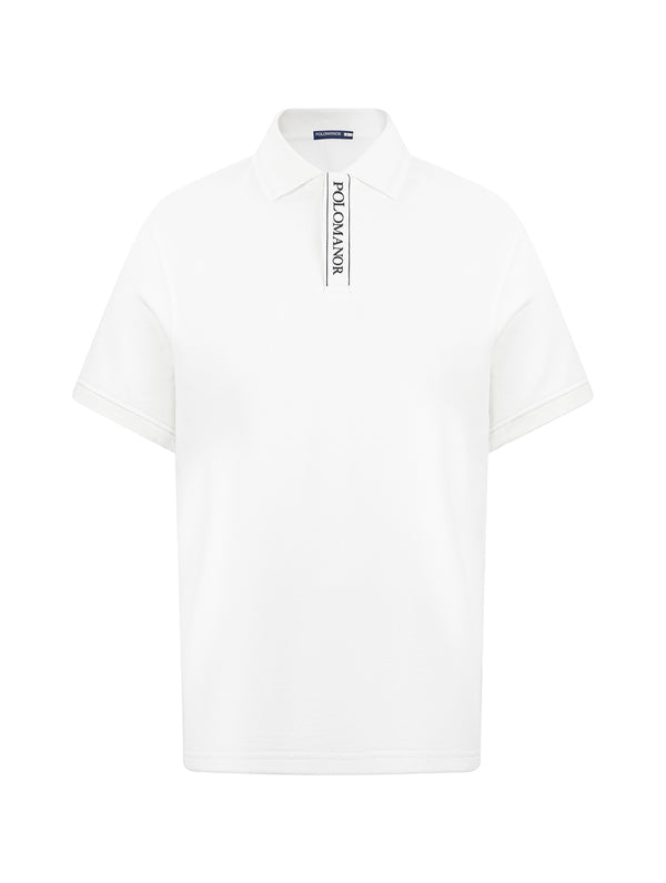 Áo Polo Nam Deman Polomanor Màu Trắng Cotton Interlock Regular Fit