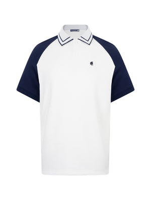 Áo Polo Nam Raflan Polomanor Màu Trắng Cotton Cvc Diamond Regular Fit