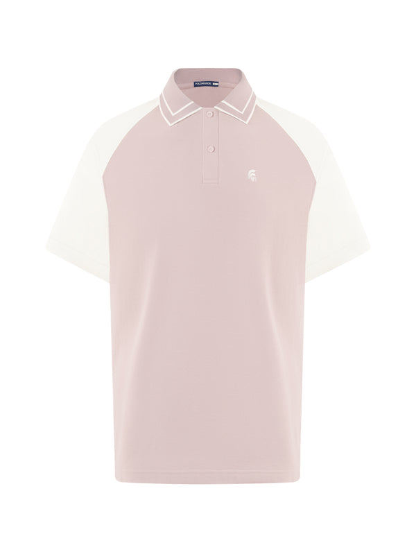 Áo Polo Nam Raflan Polomanor Màu Hồng Cotton Cvc Diamond Regular Fit