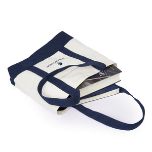 Túi Tote Polomanor Canvas Màu Be Xanh Navy Chi Tiết 1
