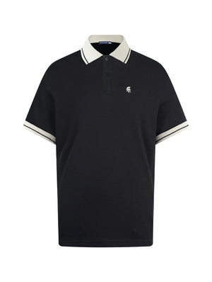 Áo Polo Nam Roger Polomanor Màu Đen Cotton Interlock Regular Fit