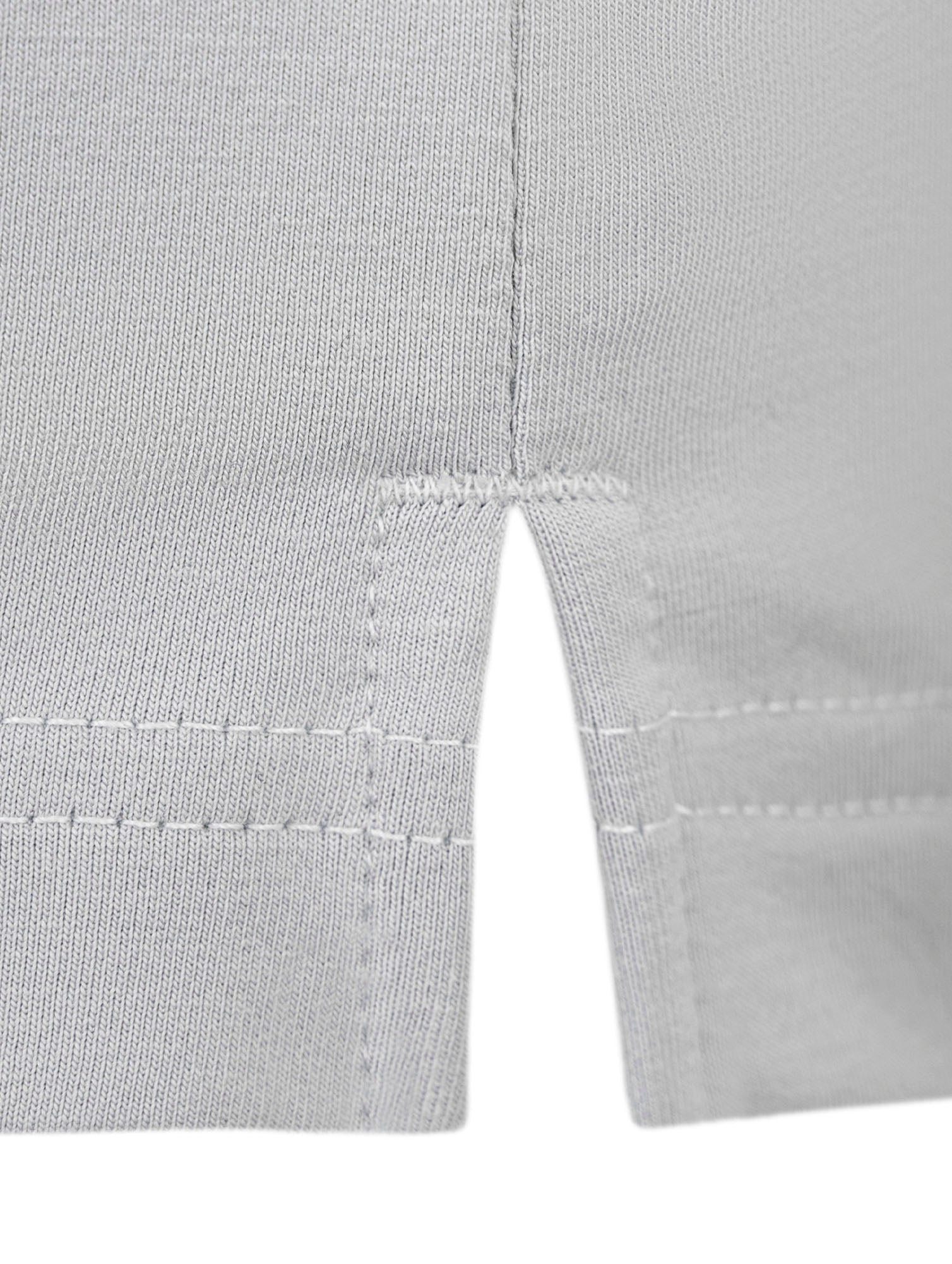 Áo Polo Nam Basic Vee Màu Xám vải Extra Soft phom Regular Fit