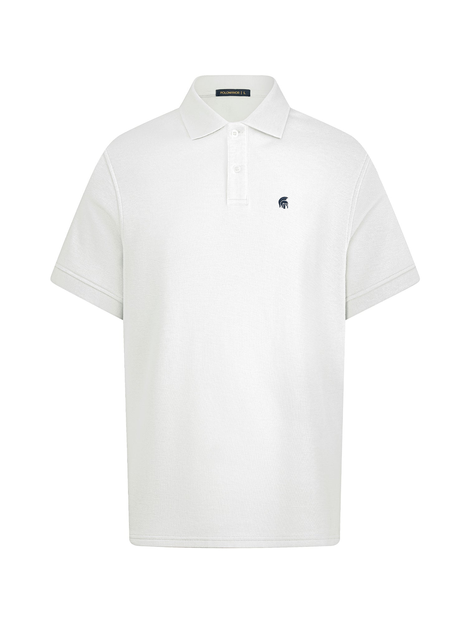 Áo Polo Nam Symbol Màu Trắng vải Smart Cotton phom Regular Fit