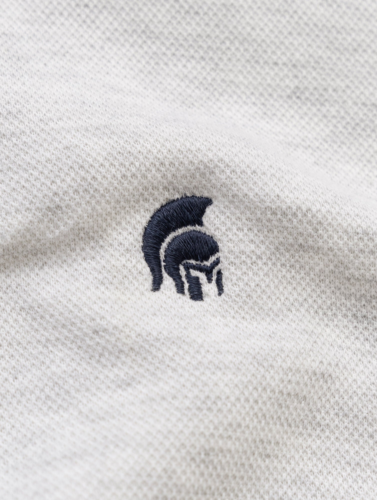 Áo Polo Nam Symbol Màu Xám vải Smart Cotton phom Regular Fit