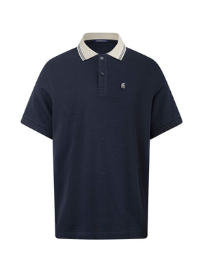 Áo Polo Nam Travis Polomanor Màu Navy Cotton Interlock Regular Fit