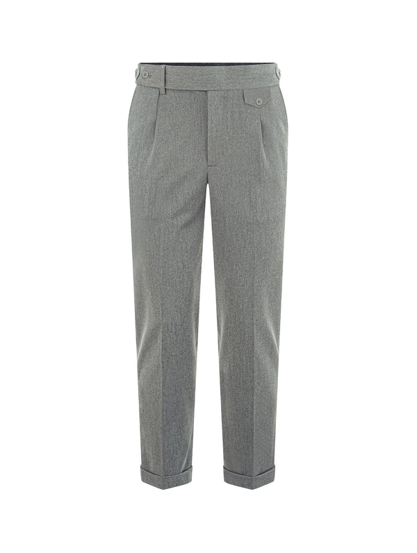 Quần Tây Nam Sidetab Khaki Tây Polomanor Màu Xám Nhạt Khaki Tây Regular Fit