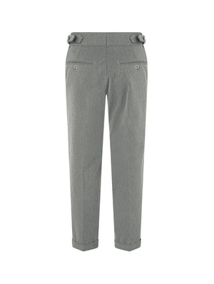 Quần Tây Nam Sidetab Khaki Tây Polomanor Màu Xám Nhạt Khaki Tây Regular Fit