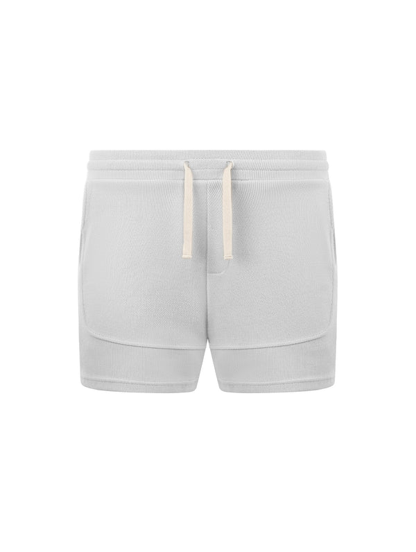 Quần Shorts Nam Nỉ Polomanor Màu Đen Vải Nỉ Chân Cua Regular Fit